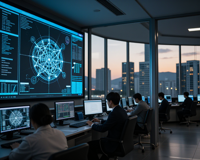 Modern Telecommunications Command Center in Seoul