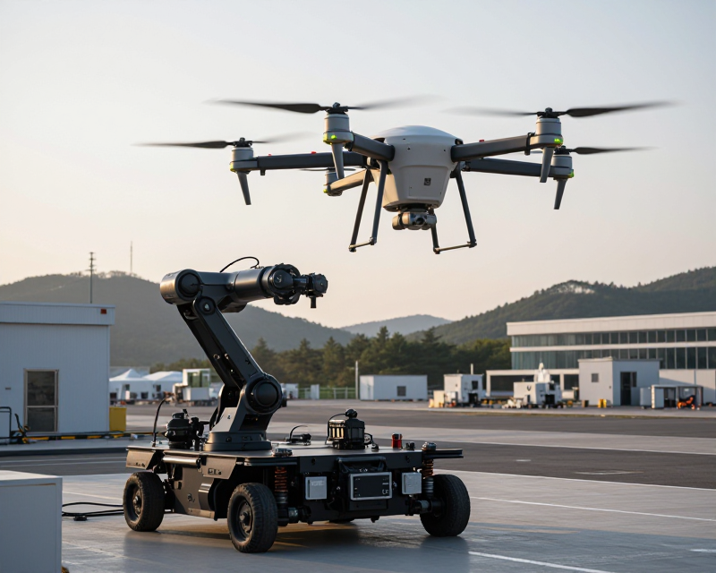 Advanced Drone and Robot Delivery System