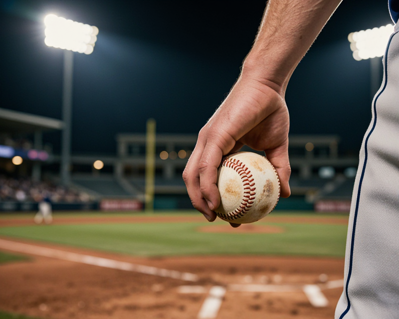 Baseball Pitcher's Focus